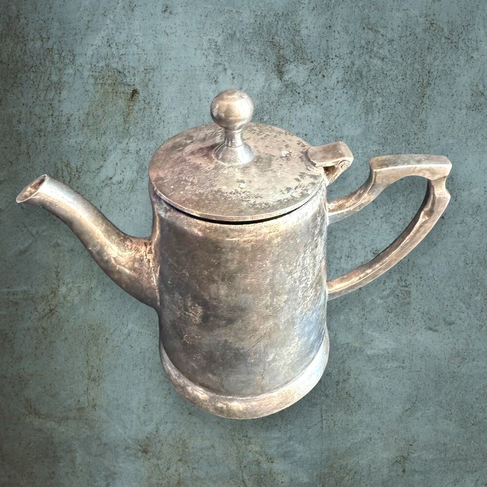 Vintage Restoration Hardware Hotel Creamer Silver Plated Display Kitchen Coffee